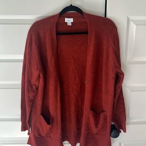 Old Navy Rust Red Cardigan - size xl